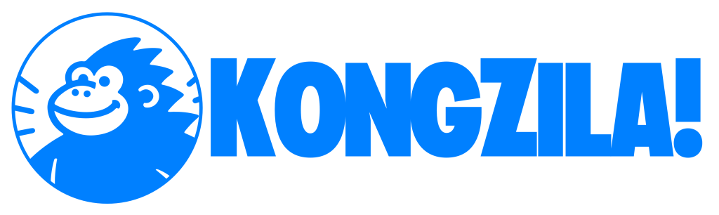 Hombre con delantal rojo de pie frente a una tienda, con expresión confiada y mirando hacia el horizonte, mientras la ciudad está activa en el fondo.